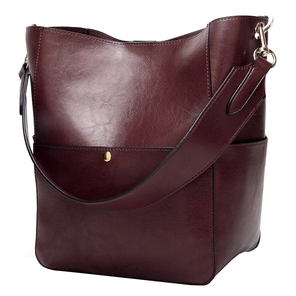 7769 Handbag, Pu Leather Bucket Tote Purse And Handbags Medium Satchel Hobo